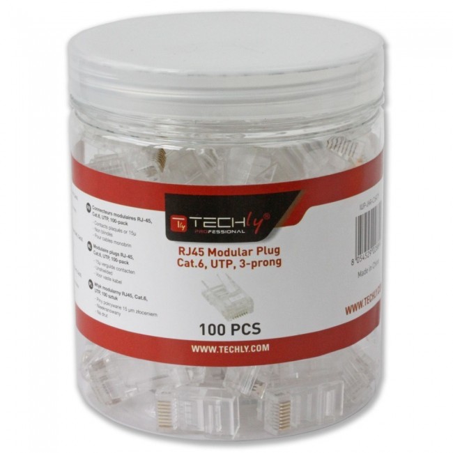 Techly IWP-JAR-C6RTY wire connector RJ45 Transparent Techly IWP-JAR-C6RTY wire connector RJ45 Transparent