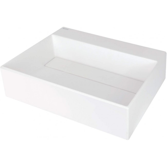 Granite countertop washbasin with a place for a tap - with a grille Granite countertop washbasin with a place for a tap - with a grille