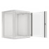 Lanberg wall-mounted installation rack cabinet 19'' 15U 600x600mm gray (glass door)
