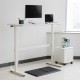 Manual height adjustable desk Ergo Office, max 40 kg, max height 117cm, with a top for standing and sitting work, ER-401 W Manual height adjustable desk Ergo Office, max 40 kg, max height 117cm, with a top for standing and sitting work, ER-401 W