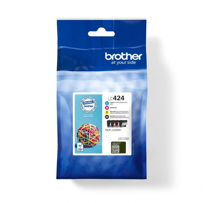 Brother LC424VAL ink cartridge 4 pc(s) Original Black, Cyan, Magenta, Yellow Brother LC424VAL ink cartridge 4 pc(s) Original Black, Cyan, Magenta, Yellow