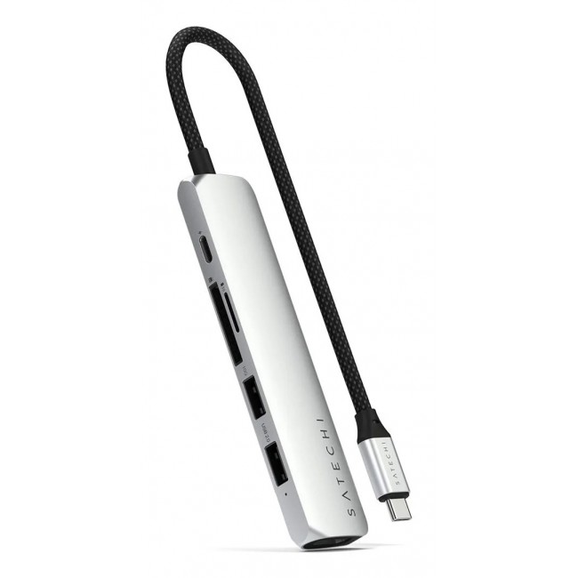 Satechi ST-P6SS interface hub USB Type-C 10000 Mbit/s Silver Satechi ST-P6SS interface hub USB Type-C 10000 Mbit/s Silver