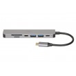 iBox IUH3SL4K interface hub USB Type-C 5000 Mbit/s Silver iBox IUH3SL4K interface hub USB Type-C 5000 Mbit/s Silver