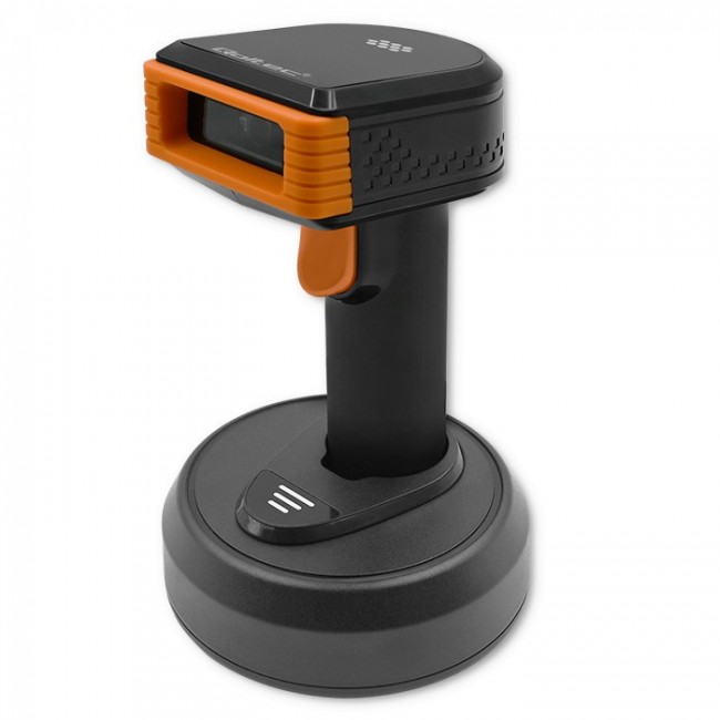 Qoltec 50878 Wireless barcode reader and QR code scanner | 1D 2D | 2.4G | + docking station