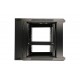 Extralink Rackmount cabinet 9U 600x600 AZH Black wall mounted, swing type