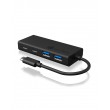 ICY BOX IB-HUB1426-CPD USB 3.2 Gen 1 (3.1 Gen 1) Type-C 5000 Mbit/s Black