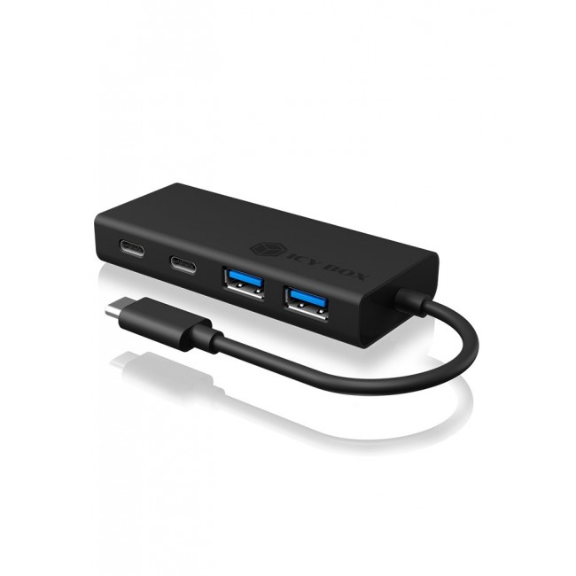 ICY BOX IB-HUB1426-CPD USB 3.2 Gen 1 (3.1 Gen 1) Type-C 5000 Mbit/s Black
