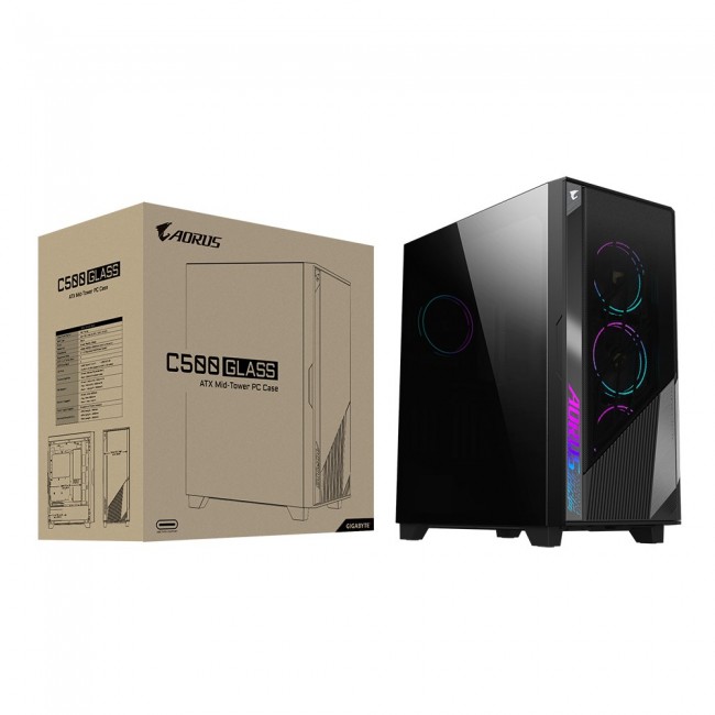 CASE MIDITOWER EATX BLACK