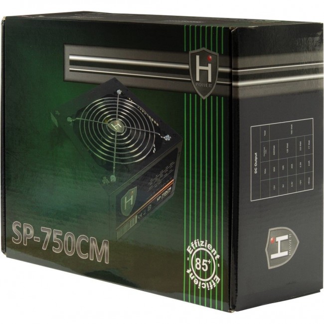 Inter-Tech HiPower SP-750CM power supply unit 750 W 20+4 pin ATX ATX Black