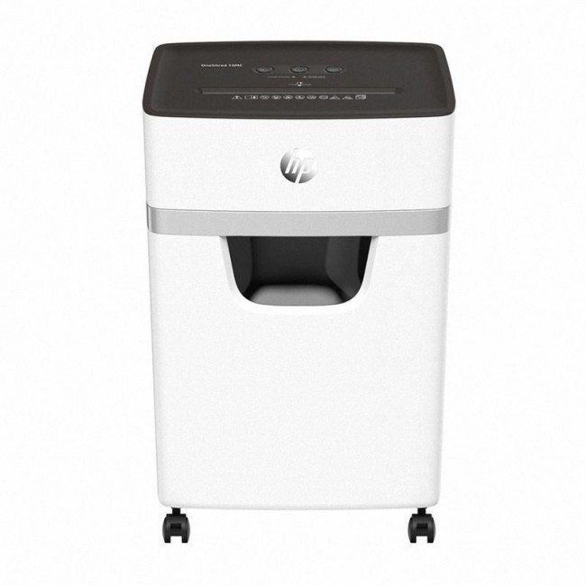 HP ONESHRED 10MC shredder, micro cut, P-5, 10 card, 20l, light grey