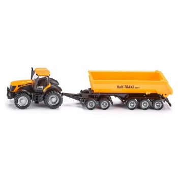 Siku JCB Tractor with dolly and tipping trailer