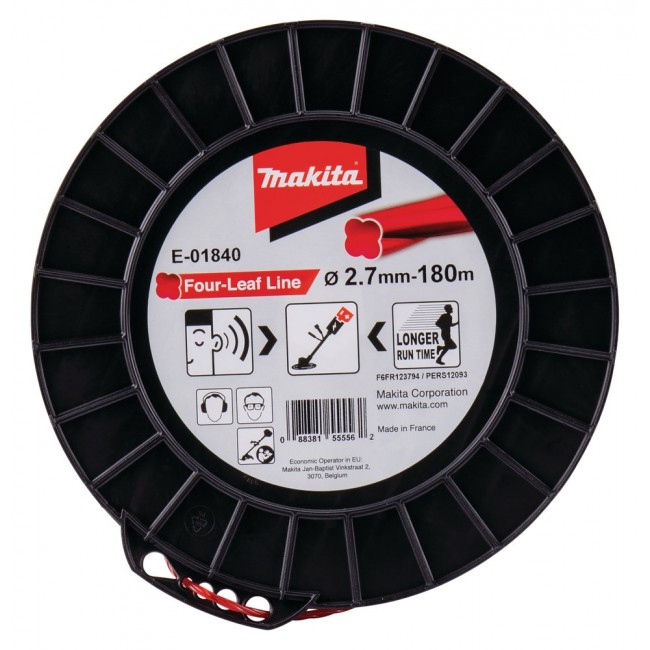 MAKITA MONOFILAMENT NYLON CLOVER 2.7mm/180m