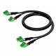AUDAC CLA830 signal cable 1 m Black, Green AUDAC CLA830 signal cable 1 m Black, Green