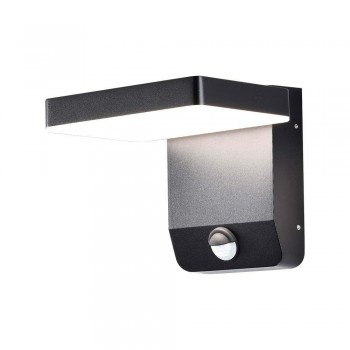 Projector V-TAC 17W Fa ade Luminaire Motion Sensor Black IP65 VT-11020-150-B 4000K 2580lm