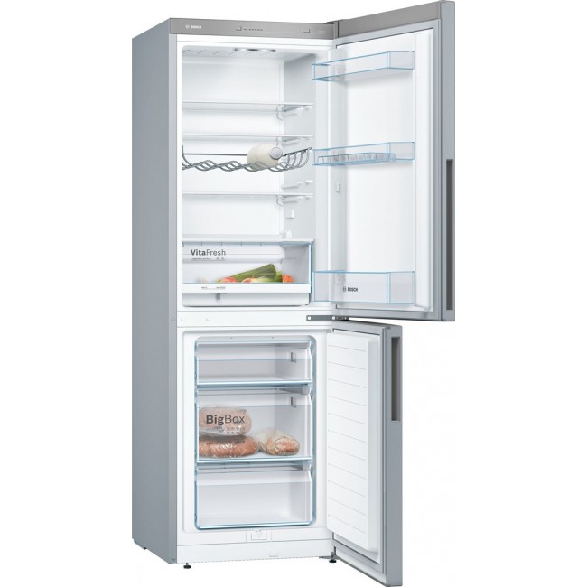 Bosch Serie 4 KGV33VLEA fridge-freezer Freestanding 289 L E Stainless steel Bosch Serie 4 KGV33VLEA fridge-freezer Freestanding 289 L E Stainless steel