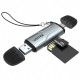 UNITEK R1010A card reader USB 3.2 Gen 1 (3.1 Gen 1) Type-A/Type-C Grey UNITEK R1010A card reader USB 3.2 Gen 1 (3.1 Gen 1) Type-A/Type-C Grey