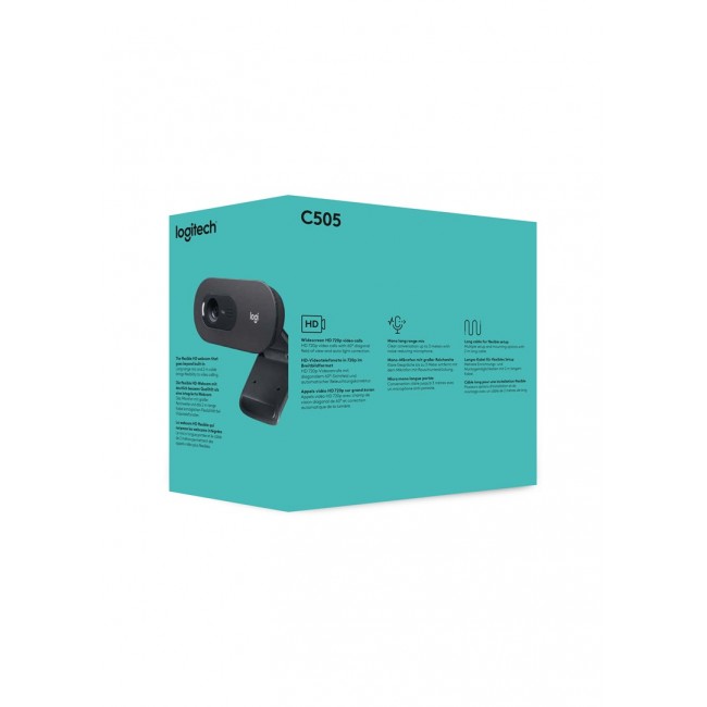 Logitech C505 webcam 1280 x 720 px USB Black