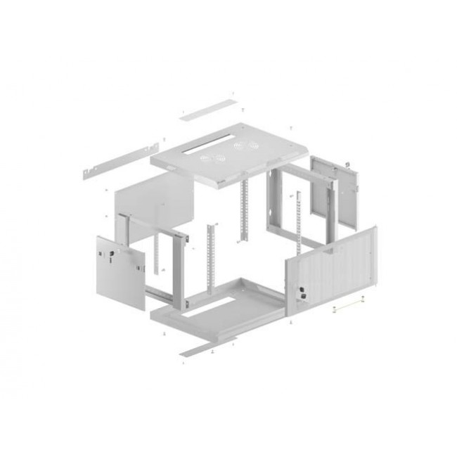 Wall-mounted rack cabinet 19