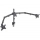 Manhattan TV & Monitor Mount, Desk, Double-Link Arms, 3 screens, Screen Sizes: 10-27