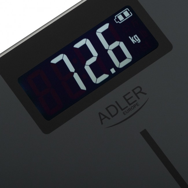 Bathroom scale ADLER AD 8194s STRIPES rechargeable USB-C Black
