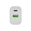 WALL CHARGER NATEC RIBERA 1X USB-A + 1X USB-C 20W WHITE WALL CHARGER NATEC RIBERA 1X USB-A + 1X USB-C 20W WHITE