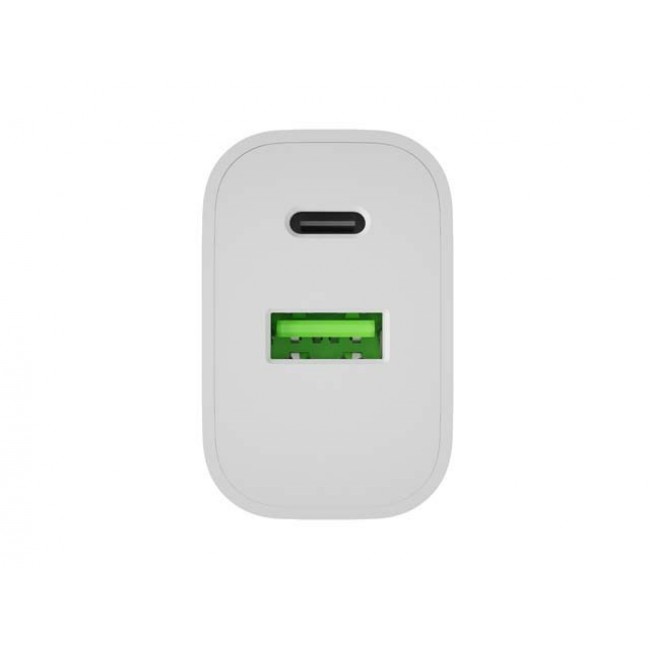 WALL CHARGER NATEC RIBERA 1X USB-A + 1X USB-C 20W WHITE WALL CHARGER NATEC RIBERA 1X USB-A + 1X USB-C 20W WHITE