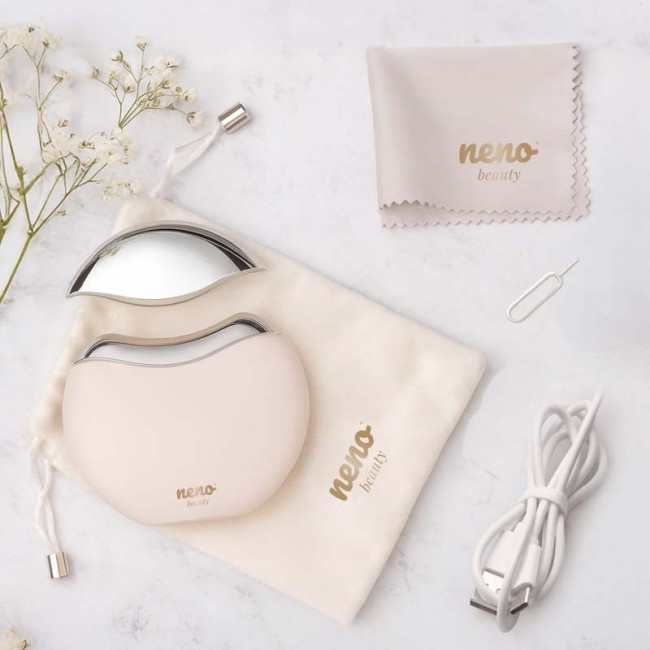 NENO AURI ADVANCED DEVICE SUPPORTING MUSCLE STIMULATION FOR NATURAL FACE FIRMING AND CONTOURING EFFECTS WITH EMS AND RF TECHNOLOGY