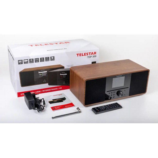 Telestar 5701300 radio Internet Digital Wood