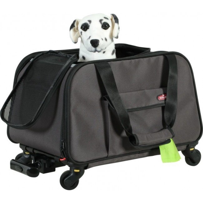 ZOLUX Nomad wheeled pet carrier for dogs and cats 47 32 27 cm
