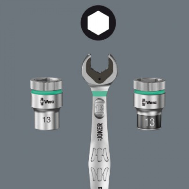 WERA combi ratchet wrench set, 11 pcs