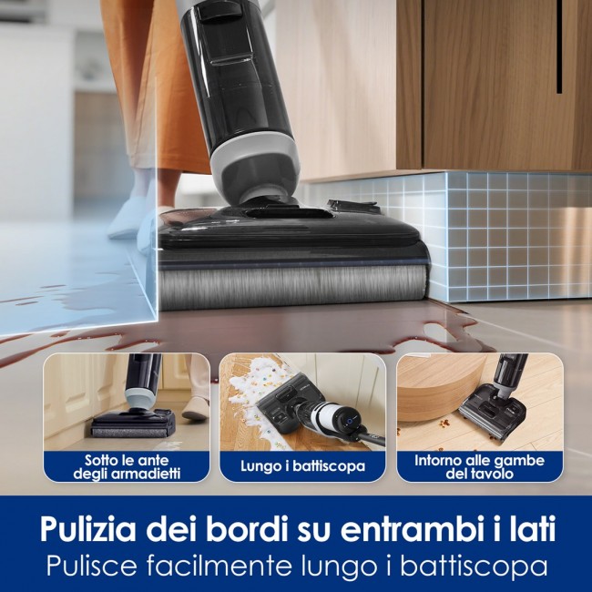 Tineco FloorOne i5 Stretch PLUS Upright vacuum Battery Dry&wet Bagless Grey 2.5 Ah Tineco FloorOne i5 Stretch PLUS Upright vacuum Battery Dry&wet Bagless Grey 2.5 Ah