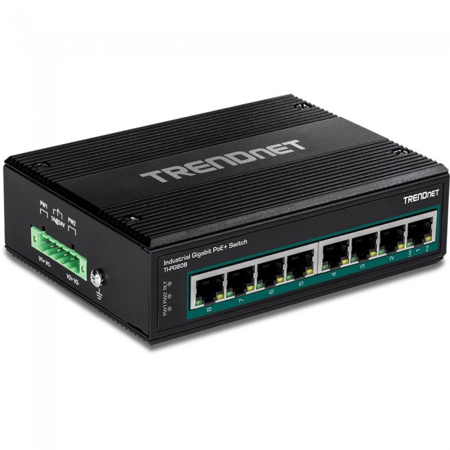 Trendnet TI-PG80B network switch Gigabit Ethernet (10/100/1000) Power over Ethernet (PoE) Black Trendnet TI-PG80B network switch Gigabit Ethernet (10/100/1000) Power over Ethernet (PoE) Black