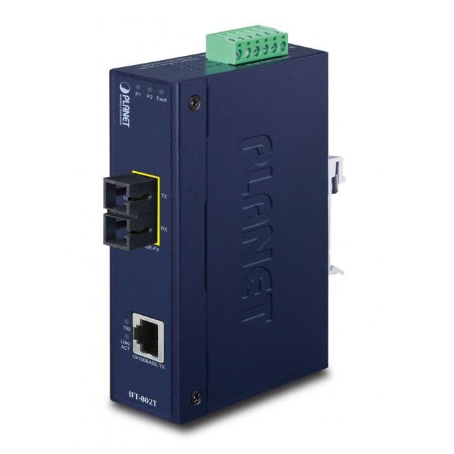 PLANET IFT-802T network media converter 200 Mbit/s 1310 nm Blue