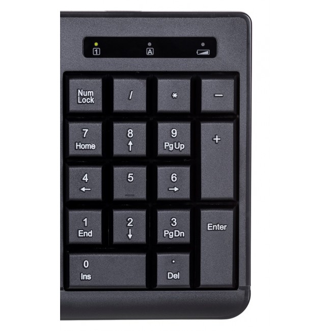 Activejet K-3803SW Keyboard wireless battery powered by 1x 1.5V AAA black