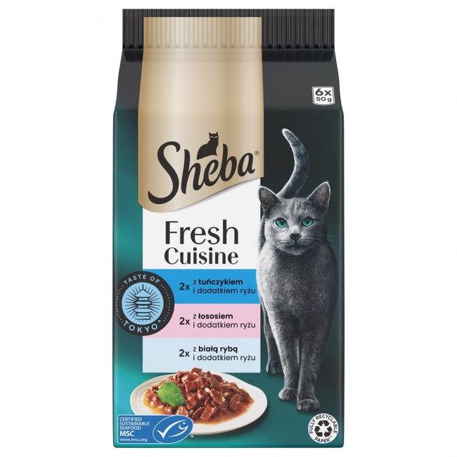 SHEBA Mini Fresh Cuisine Taste of Tokyo - wet cat food - 6x50 g SHEBA Mini Fresh Cuisine Taste of Tokyo - wet cat food - 6x50 g