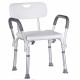 Shower stool with backrest and handles Shower stool with backrest and handles