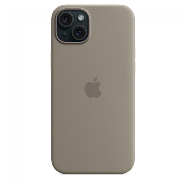 Apple iPhone 15 Plus Silicone Case with MagSafe - Clay Apple iPhone 15 Plus Silicone Case with MagSafe - Clay
