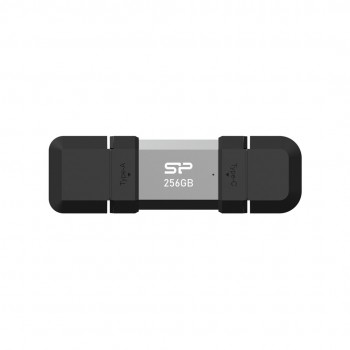 Silicon Power SP256GBUC3C51V1S USB flash drive 256 GB USB Type-A / USB Type-C 3.2 Gen 1 (3.1 Gen 1) Black, Silver