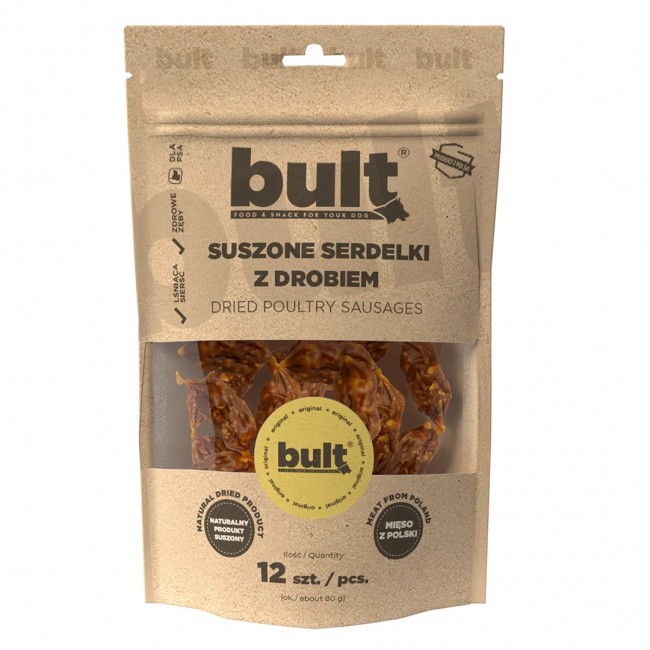 BULT Dried poultry sausages - dog treat - 12 BULT Dried poultry sausages - dog treat - 12