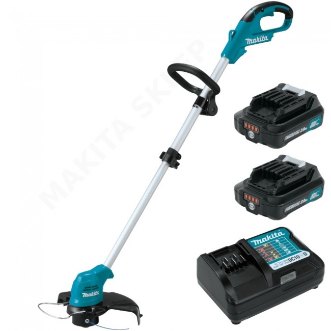 Makita UR100DWAE string trimmer with battery and charger Makita UR100DWAE string trimmer with battery and charger