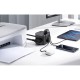Baseus PowerCombo Universal power strip Indoor Black