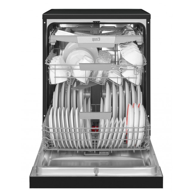 Amica DFM66B8EOqBH 60 cm freestanding dishwasher, black