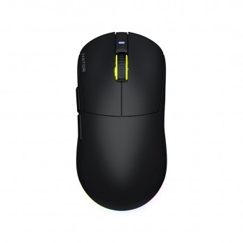 HATOR Quasar 3 ULTRA 8K Wireless, black - Optical Yellow 100M Switches PixArt PAW3950