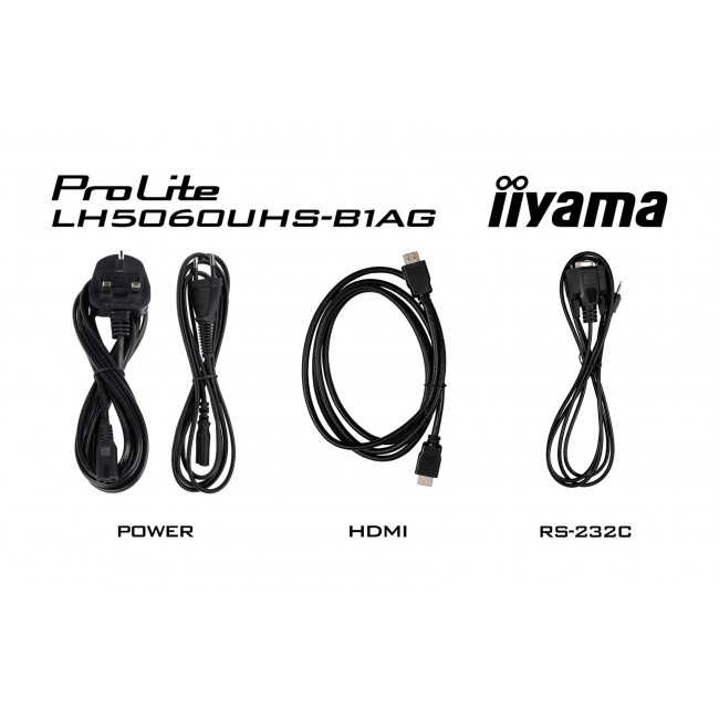 iiyama LH5060UHS-B1AG Signage Display Digital A-board 125.7 cm (49.5