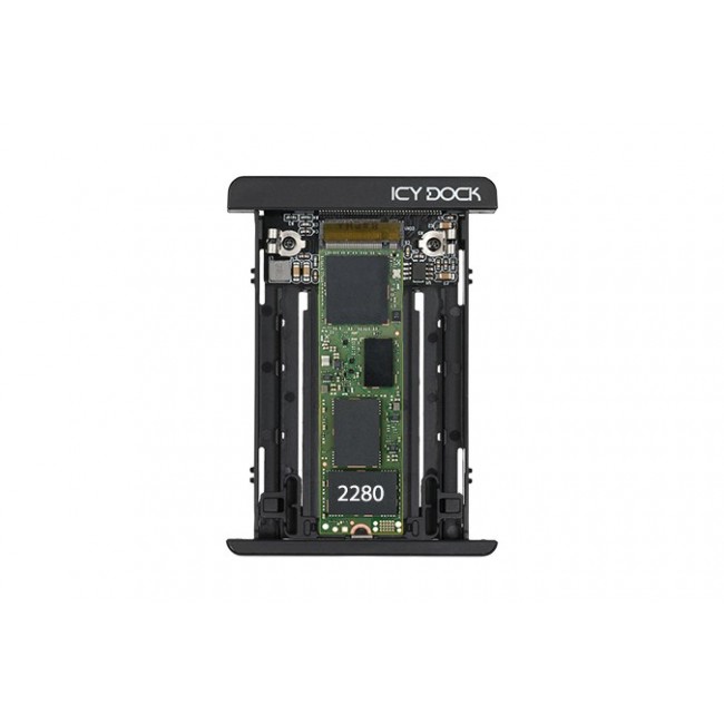 Icy Dock MB705M2P-B storage drive enclosure SSD enclosure Black M.2 Icy Dock MB705M2P-B storage drive enclosure SSD enclosure Black M.2