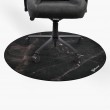 Arozzi Zona Round Floor Pad Black, Marble colour Microfibre, Rubber