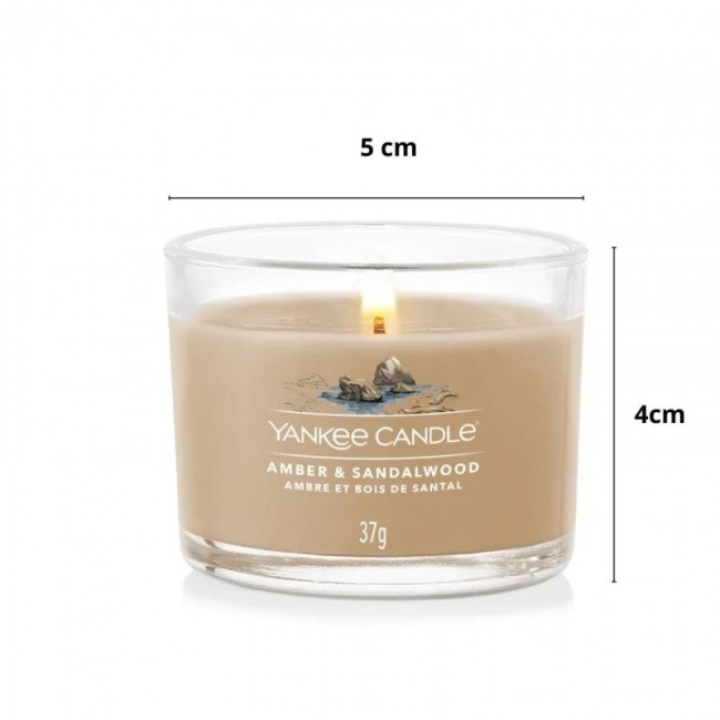 Scented Candle YANKEE CANDLE AMBER & SANDALWOOD 37 g mini