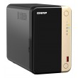 QNAP TS-264 NAS Tower Intel Celeron N5095 8 GB 0 TB QNAP QTS Black, Gold