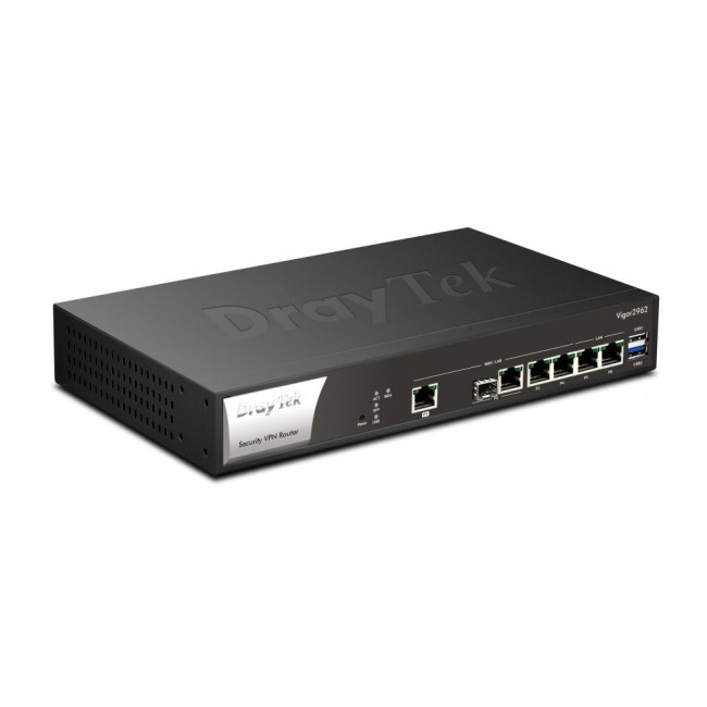 DrayTek Vigor 2962 wired router 2.5 Gigabit Ethernet Black, White DrayTek Vigor 2962 wired router 2.5 Gigabit Ethernet Black, White
