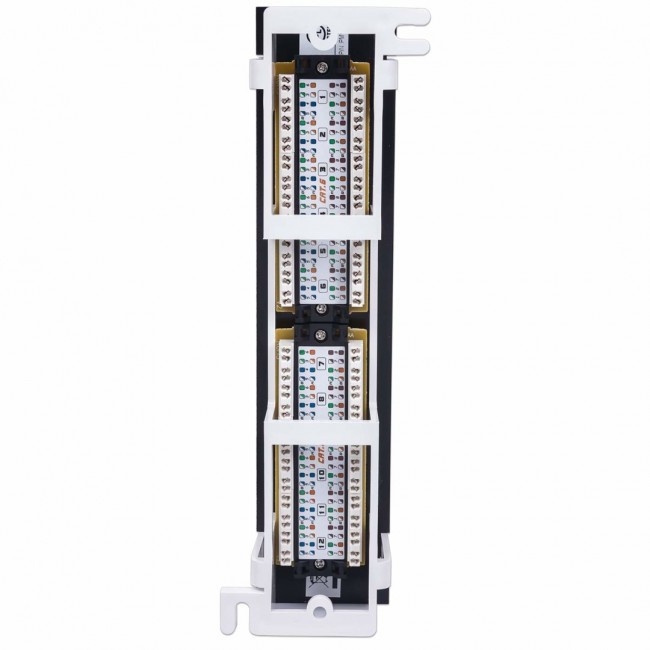 Intellinet Patch Panel, Cat6, Wall-mount, UTP, 12 Port, Black Intellinet Patch Panel, Cat6, Wall-mount, UTP, 12 Port, Black